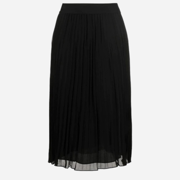 Спідниця міді жіноча DKNY DKNYP0RNZCVM-BLK L Чорна (795731603391) - зображення 3