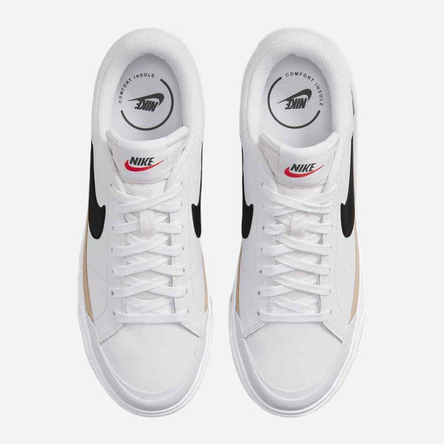 Жіночі кеди низькі Nike NIKEDM7590-100 37.5 Білі (196149219073) - зображення 4