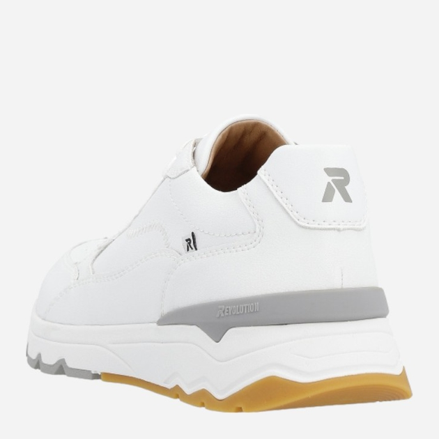 Sneakersy męskie RIEKER REVU0901-80 42 Białe (4061811345014) - obraz 5