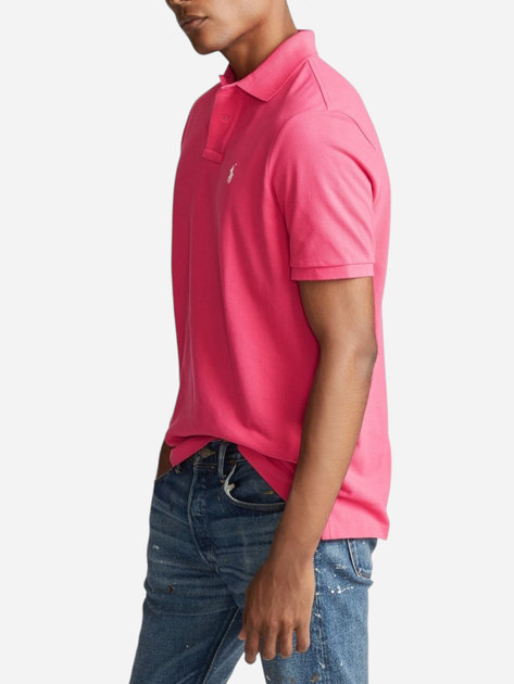 Koszulka polo męska elegancka Ralph Lauren PRL710782592007 M Różowa (3615738823752) - obraz 2
