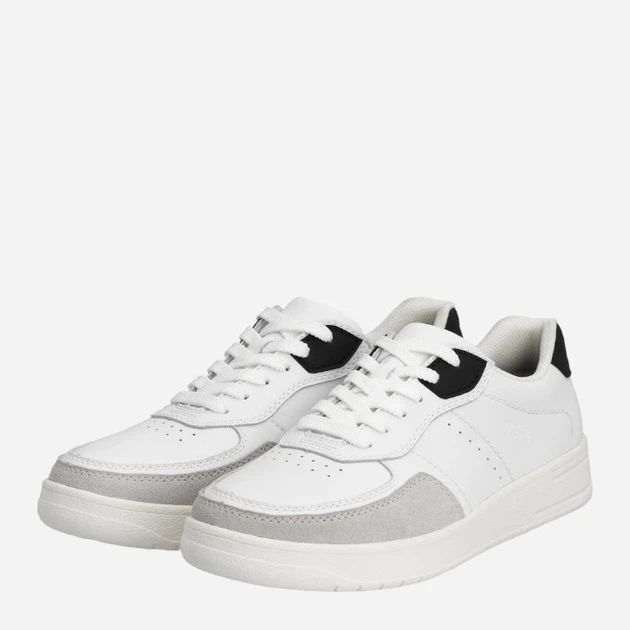 Sneakersy męskie do kostki RIEKER RIEB7806-80 46 Białe (4061811761333) - obraz 3