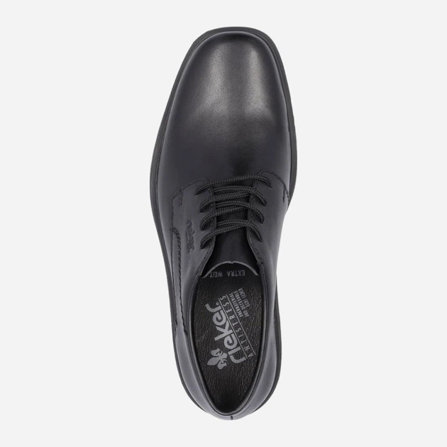 Buty derby męskie RIEKER RIEB0001-00 46 Czarne (4061811752072) - obraz 5