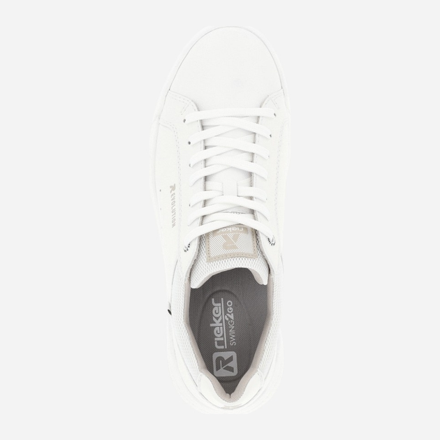 Sneakersy męskie do kostki RIEKER REVU1100-80 43 Białe (4061811780136) - obraz 7
