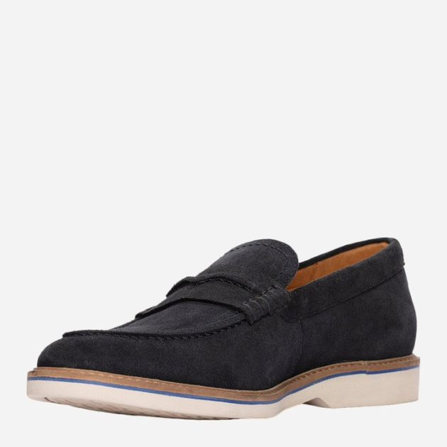 Loafersy męskie zamszowe Clarks CLA26172441 43 Ciemnogranatowe (5059680150784) - obraz 2