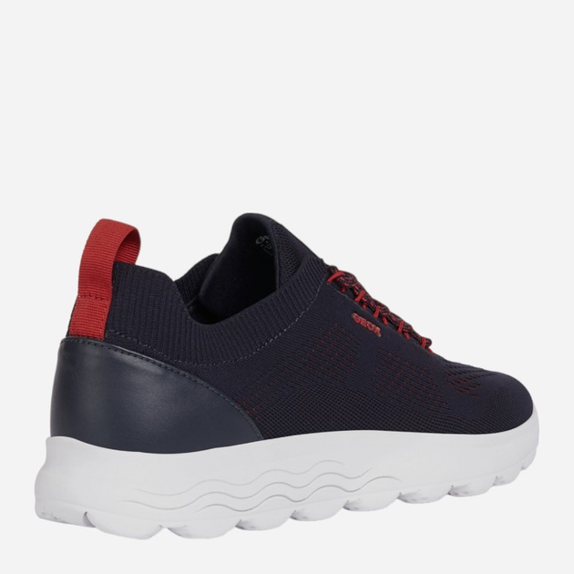 Sneakersy męskie Geox GEOU15BYA0006KC4064 41 Czarny/Czerwony (8050036090553) - obraz 5