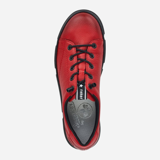 Sneakersy damskie na platformie RIEKER RIEN5903-33_CO 38 Czerwone (4060596340535) - obraz 6