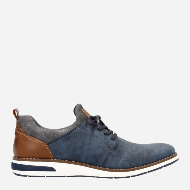 Sneakersy męskie RIEKER RIE11351-14 46 Ciemnogranatowe (4061811773138) - obraz 3