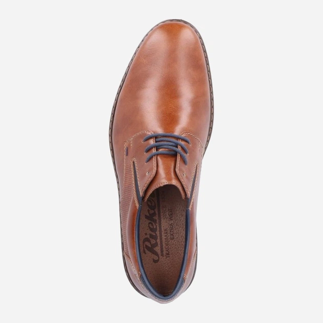 Buty derby męskie RIEKER RIE16505-24 45 Brązowe (4060596749406) - obraz 5