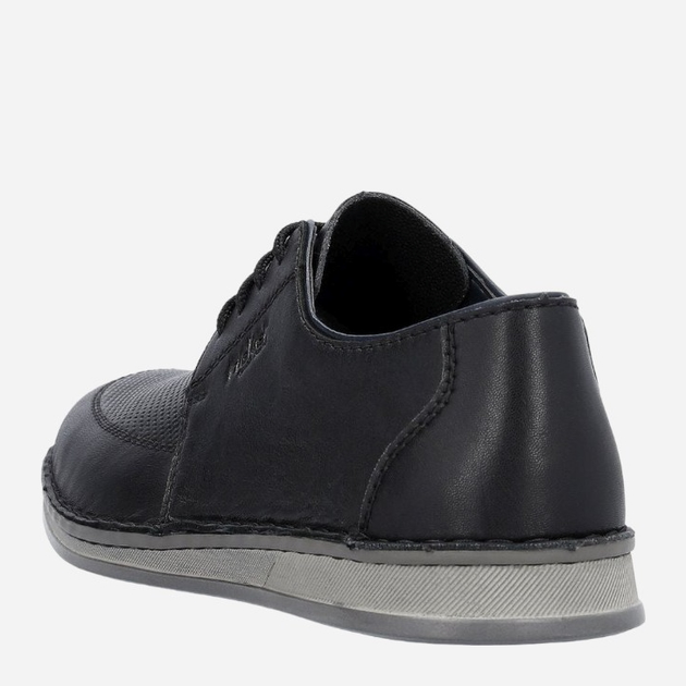 Buty derby męskie RIEKER RIE05400-00 44 Czarne (4061811844777) - obraz 5