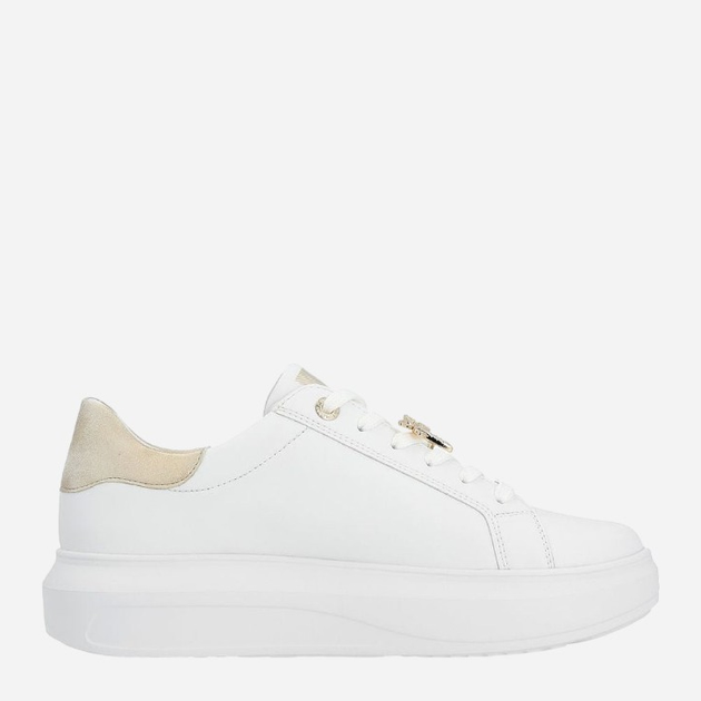 Sneakersy damskie skórzane RIEKER REVW1202-82 41 Biały/Złoty (4061811746286) - obraz 3