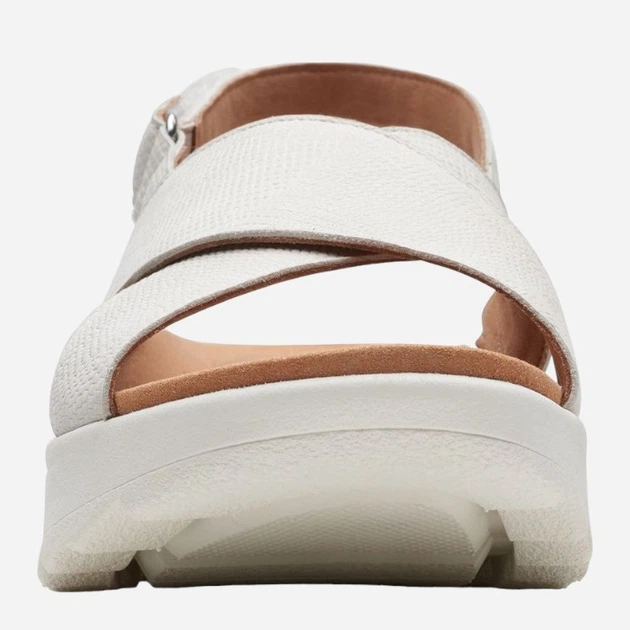 Sandały damskie skórzane Clarks CLA26171949 37 Białe (5063090012334) - obraz 3