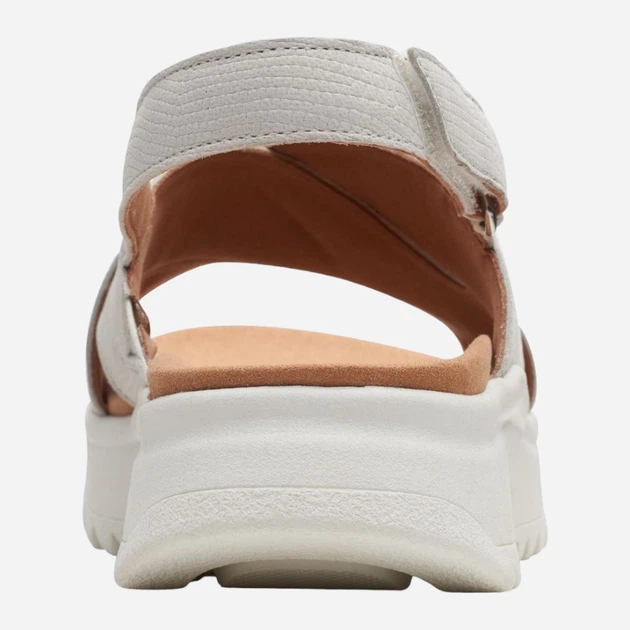 Sandały damskie skórzane Clarks CLA26171949 39.5 Białe (5051041970710) - obraz 5