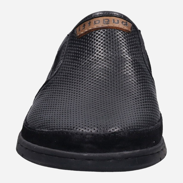 Buty wsuwane męskie skórzane Bugatti BUG321AEY6010001000 42 Czarne (4066611340221) - obraz 4