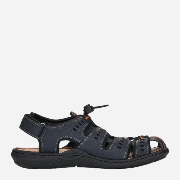 Sandały męskie RIEKER RIE22021-14_CO 41 Ciemnogranatowe (4060596965158) - obraz 3