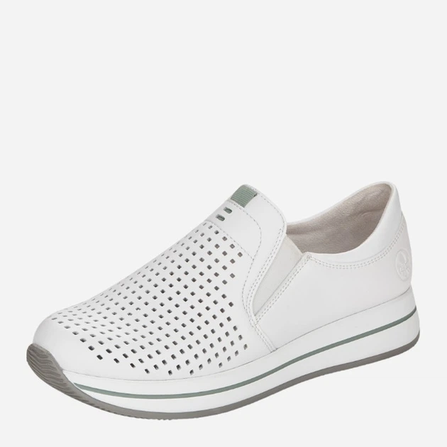 Buty wsuwane damskie RIEKER RIEN4546-80_CO 39 Białe (4060596320605) - obraz 3