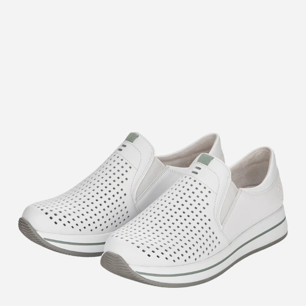 Жіночі сліпони RIEKER RIEN4546-80_CO 42 Білі (4060596320636) - зображення 4