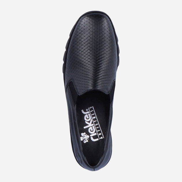 Buty wsuwane damskie RIEKER RIEN3363-01_CO 37 Czarne (4060596716446) - obraz 5