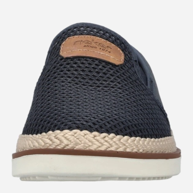 Buty wsuwane męskie RIEKER RIEB2366-14 42 Ciemnogranatowe (4061811363469) - obraz 5