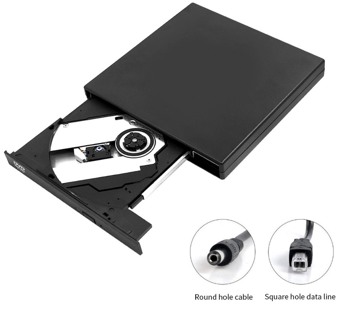 Внешний портативный привод Maiwo DVD/CD USB 2.0 (K520B-D) - изображение 3