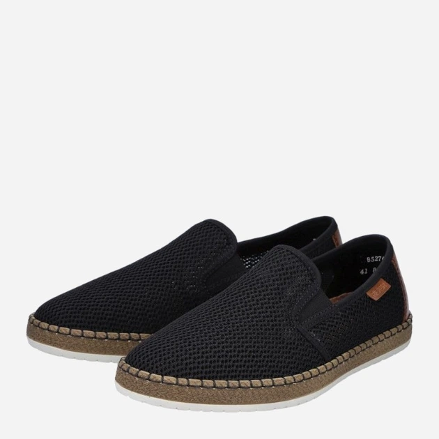 Чоловічі еспадрильї RIEKER RIEB5276-00_CO 44 Чорні (4059954790099) - зображення 4