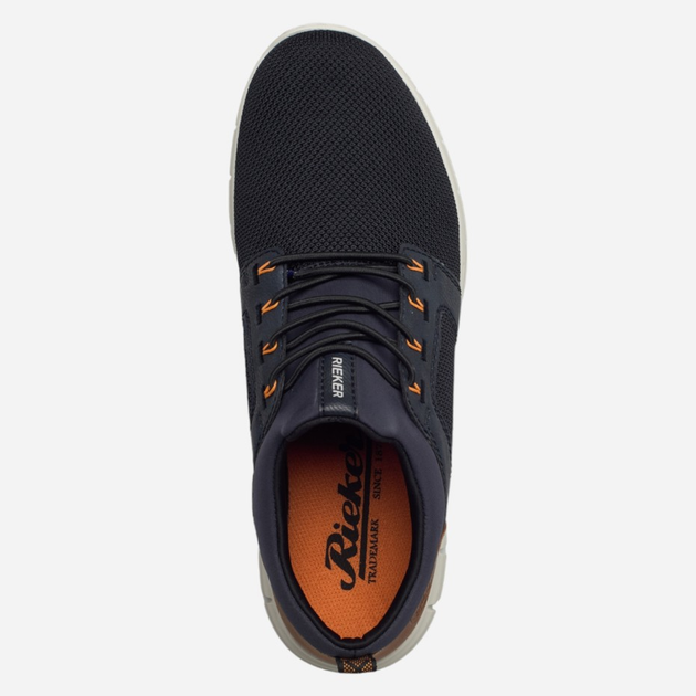 Sneakersy męskie do kostki RIEKER RIEB7796-14_CO 44 Ciemnogranatowe (4060596341501) - obraz 4