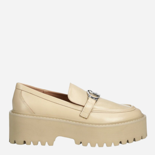 Loafersy damskie skórzane Liu Jo LJOSA4049P010251315 38 Beżowe (8051138240402) - obraz 1