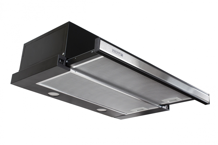 Вытяжка кухонная ProfitM Телескоп №1 50см 840м3 Чёрная LED вставка нержавейка - изображение 1