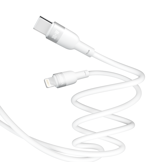 Кабель для зарядки и обмена данными USB YOKI YK-SI50 SILICONE Series Type-C to Lightning 30W (3A/10V), 1.2 метра, Белый - Фото 8 Кабель для зарядки и обмена данными USB YOKI YK-SI50 SILICONE Series Type-C to Lightning 30W (3A/10V), 1.2 метра, Белый - изображение 8