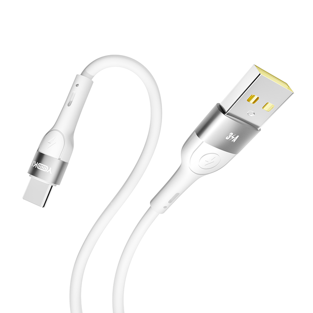 Кабель для зарядки и обмена данными USB YOKI YK-EX11 EXTRA Series USB/Type C 60W (3A/20V) 1.2m White - Фото 6 Кабель для зарядки и обмена данными USB YOKI YK-EX11 EXTRA Series USB/Type C 60W (3A/20V) 1.2m White - изображение 6