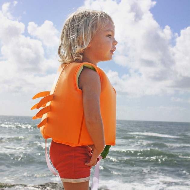 Kamizelka do pływania Sunnylife Sonny the Sea Creature neon orange 3-6 lat (9339296063224) - obraz 3