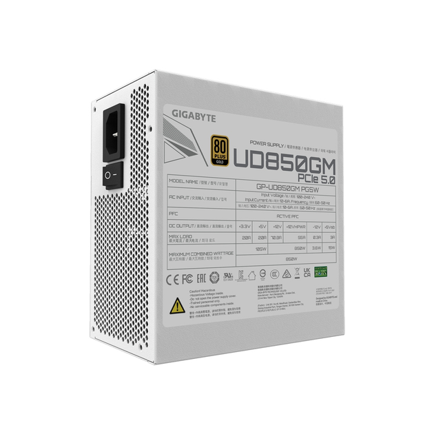 Блок питания GIGABYTE 850W (UD850GM PG5W) - изображение 2
