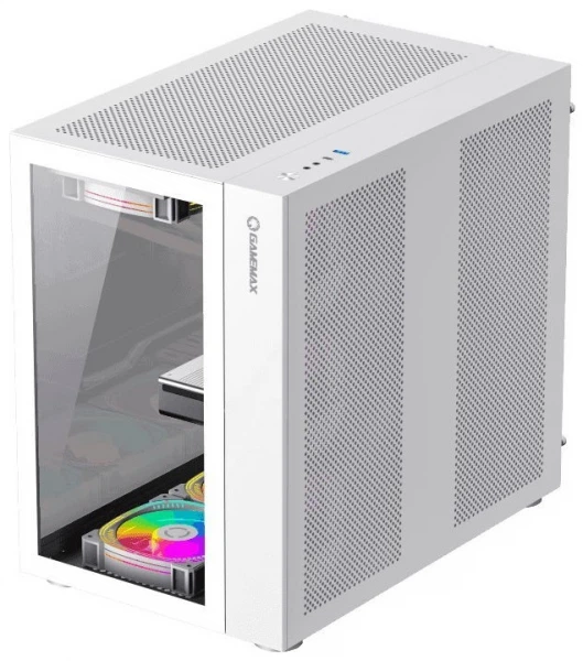 Корпус GameMax Infinity White, без бп, Midi-Tower, atx/Micro atx/Mini itx, 1хUSB 3.0, 2хUSB 2.0, 399x273x420 мм, 7.5кг - зображення 9