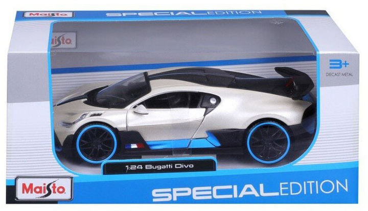 Композитна модель машинки Maisto Bugatti Divo 1:24 Біла (0090159070290) - зображення 2