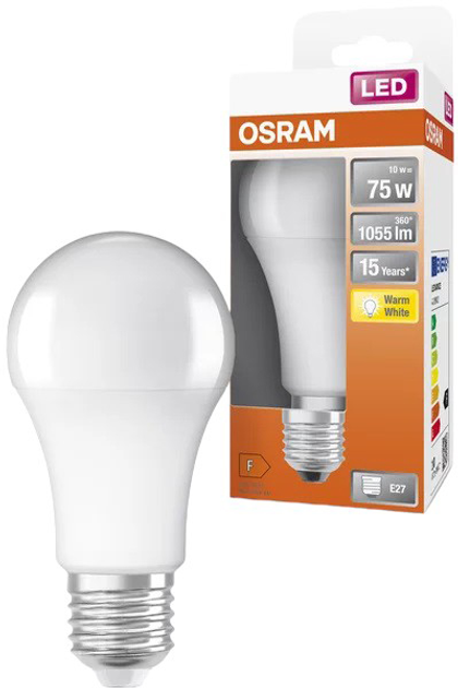 Lampa LED OSRAM Parathom Classic LED 75 non-dim 10W/827 E27 (4058075122529) - obraz 3