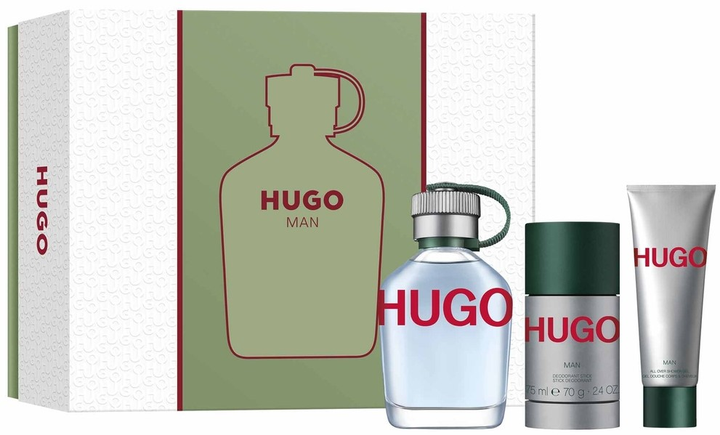 Zestaw męski Hugo Boss Hugo Man Woda toaletowa 125 ml + Żel pod prysznic 50 ml + Dezodorant 75 ml (3616304957727) - obraz 1