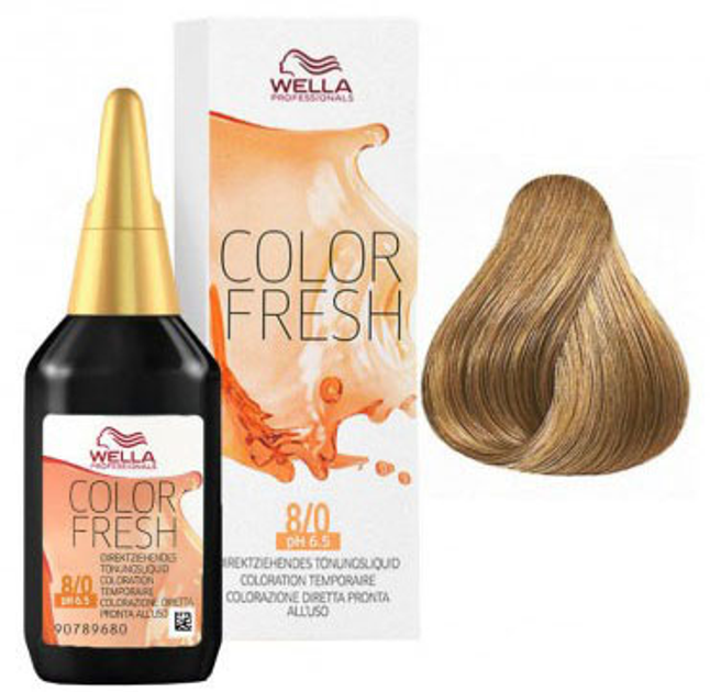 Wzmacniacz koloru barwienia Wella Professionals Color Fresh Light Blonde 8.0 75 ml (8005610584539) - obraz 1
