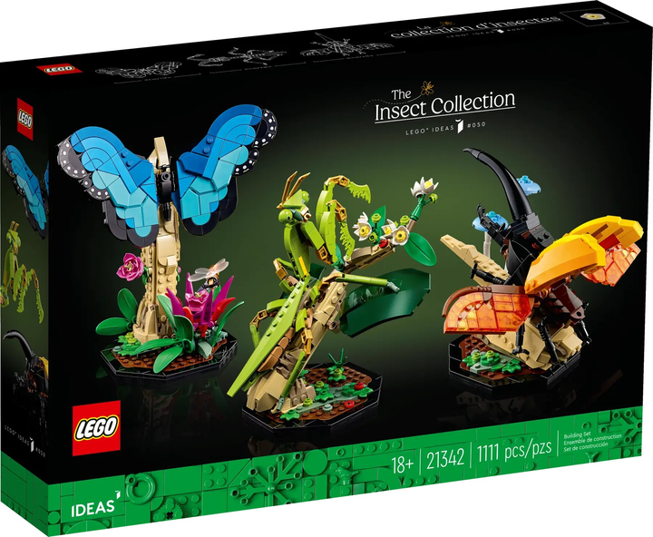 Zestaw klocków LEGO Ideas Kolekcja owadów 1111 elementów (21342) - obraz 1