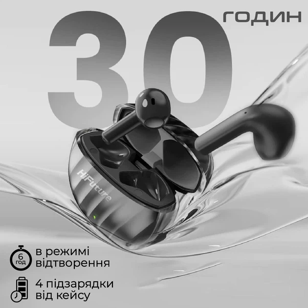 Навушники HiFuture FlyBuds3 Blue (flybuds3.blue) - зображення 5