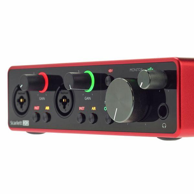 Аудіоінтерфейс звукова карта Focusrite Scarlett 2i2 3rd Gen - зображення 2