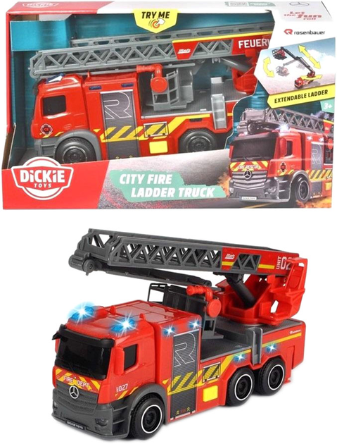 Пожежна машина Dickie Toys SOS Rosenbauer (4006333087868) - зображення 1