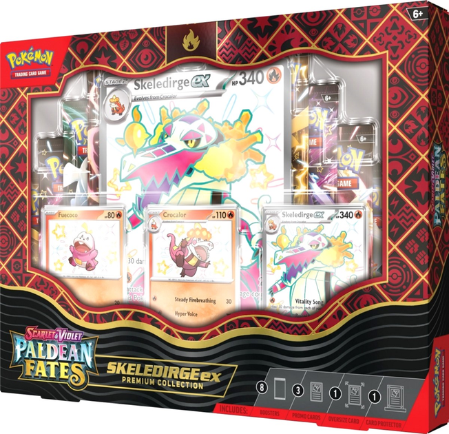 Ігрові карти Pokemon TCG Paldean Fates Premium Collection Skeledirge (5903076514424) - зображення 2