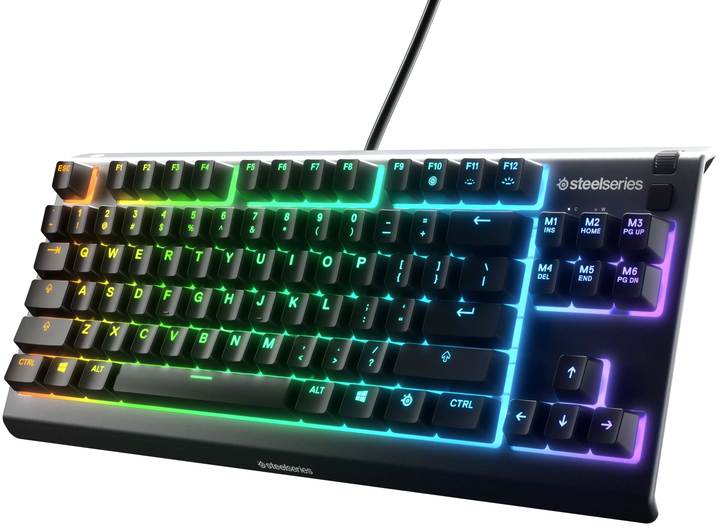 Клавіатура дротова SteelSeries Apex 3 TKL USB Nordic - зображення 3