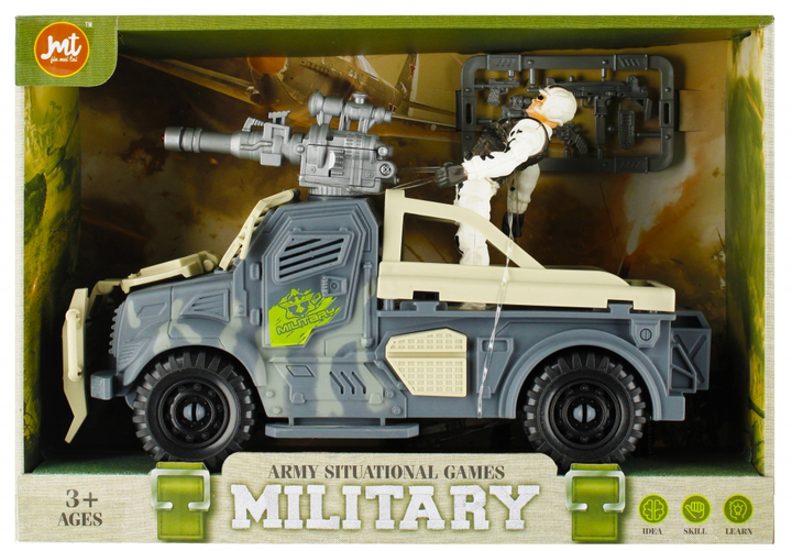 Jeep wojskowy Mega Creative Army Situational Games Military z figurką i akcesoriami (5905523606546) - obraz 1