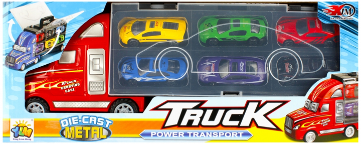 Transporter samochodów Mega Creative Truck Pover Transport z samochodami (5904335831580) - obraz 1