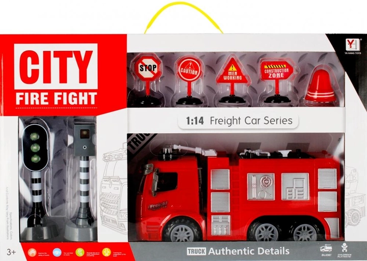 Wóz strażacki Mega Creative City Fire Fight ze światłem i dźwiękiem (5908275185949) - obraz 1
