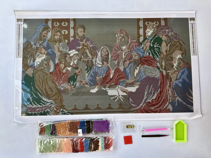 Алмазная мозаика Икона Тайная вечеря 40х70 см ColorArt SS801 - изображение 2