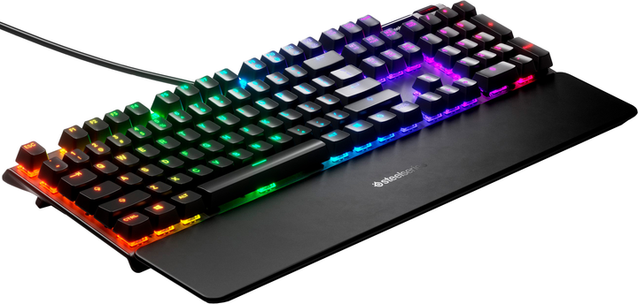 Klawiatura przewodowa SteelSeries Apex 7 USB Red Switch Nordic Black - obraz 4