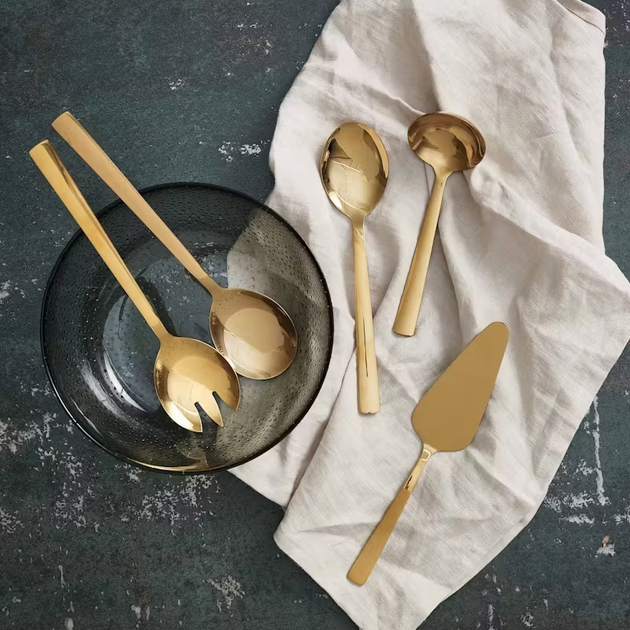 Набір столових приборів Aida Raw Cutlery Set Extra Dishwasher Safe Gold (14787) 5 шт (5709554147876) - зображення 2