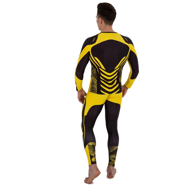 Рашгард мужской с длинным рукавом Domino 210-19 размер L (170-175см) Black-Yellow - изображение 10
