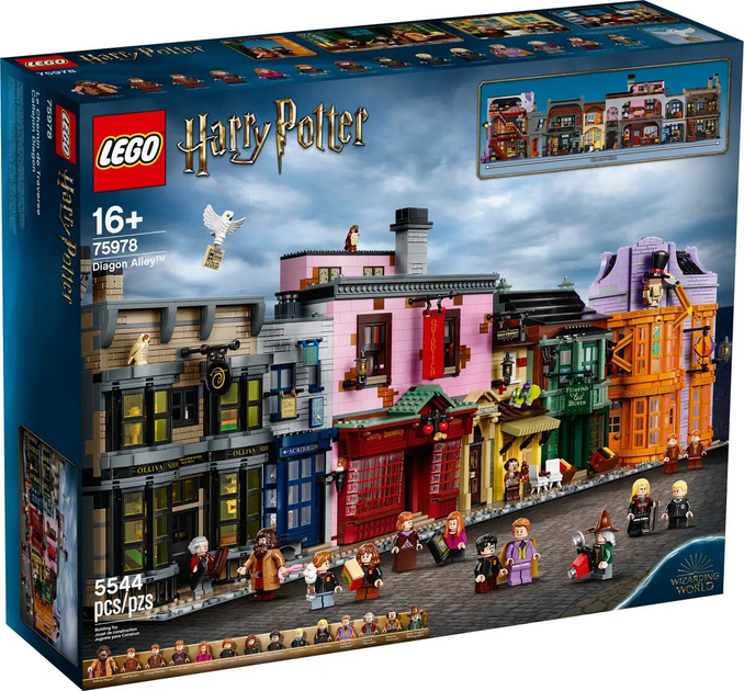 Zestaw klocków Lego Harry Potter Ulica Pokątna 5544 elementów (75978) - obraz 1